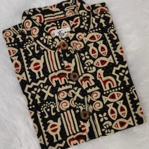 Black Arjakh Printed shirt