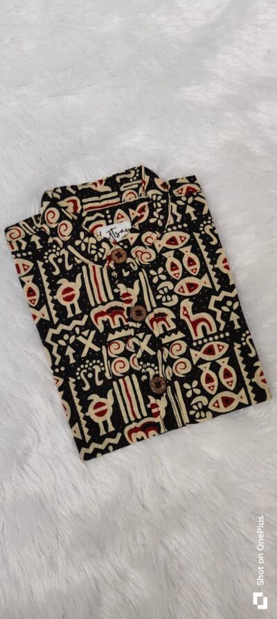 Black Arjakh Printed shirt