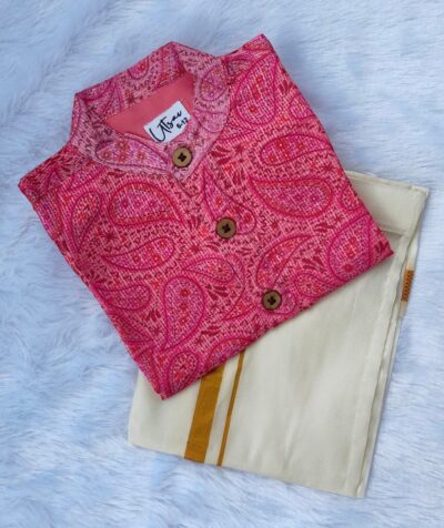 Pink Pattern Ethnic Festive Wear