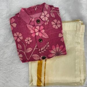 Purple floral Ethnic Shirt