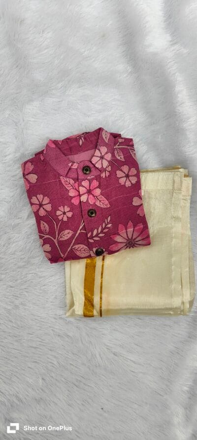 Purple floral Ethnic Shirt