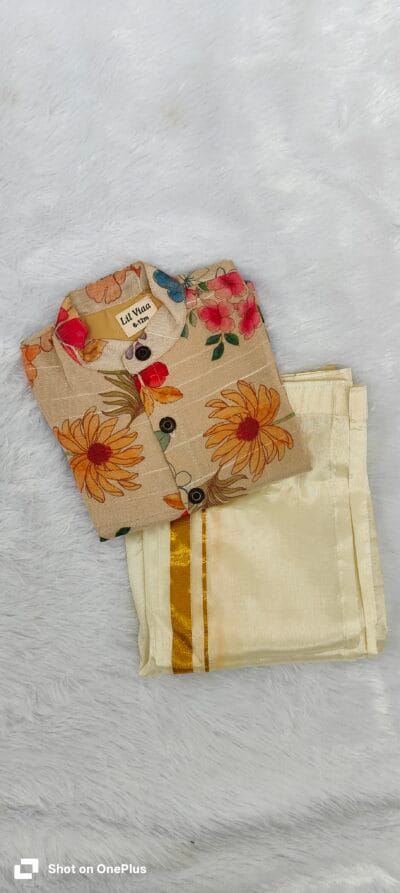 Floral tissue Ethnic shirt
