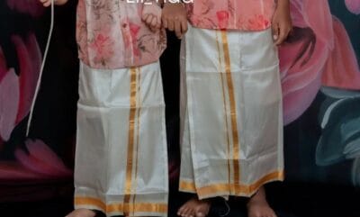 Silk Dhoti Golden zari