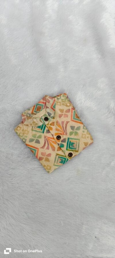 Half white tussar silk