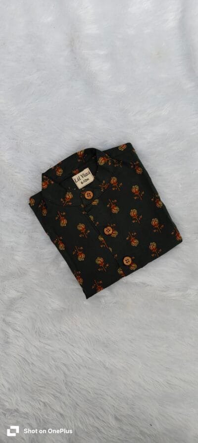 Green cotton shirt
