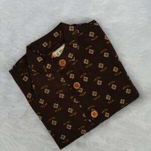 Brown cotton shirt