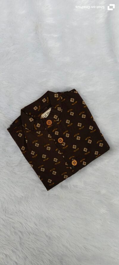 Brown cotton shirt