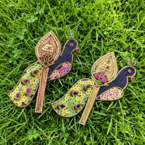 Peacock with Vel Brooch